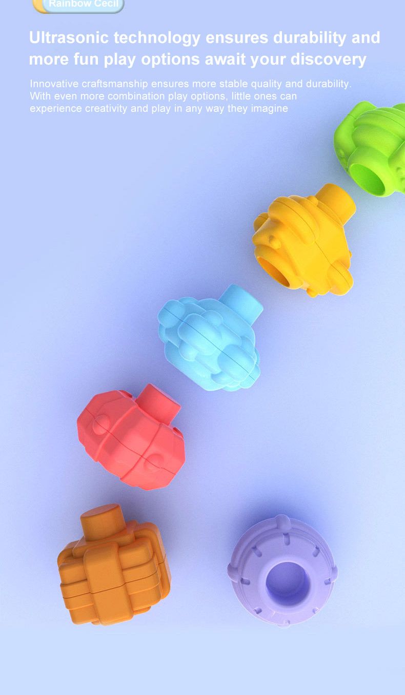  Khối tương tác luồn hình đa năng Montessori cho bé 1+ 