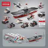  Lego tàu chiến, xe tăng hơn 300 mảnh cho bé trai 6+ 