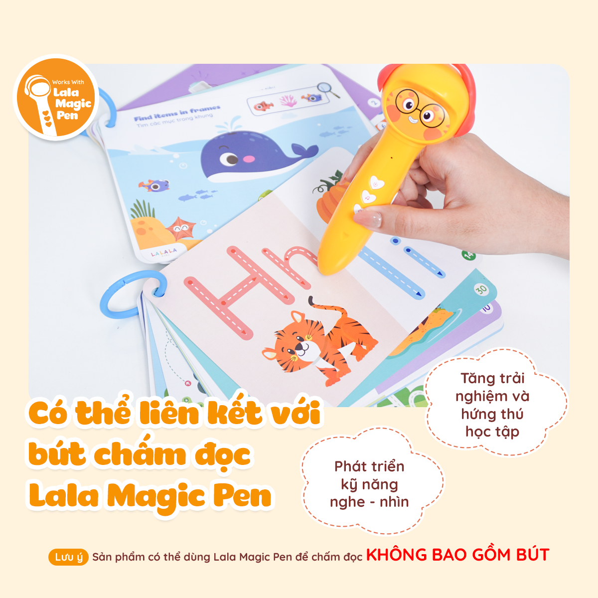  Hộp sách Lala Tracing nâng cao, luyện viết tiếng Việt tiền tiểu học, bôi xóa được 