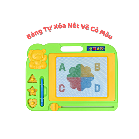  Bảng Tự Xóa Nam Châm 33cm x 24cm Hoàng Thu HT7897 Luyện chữ 