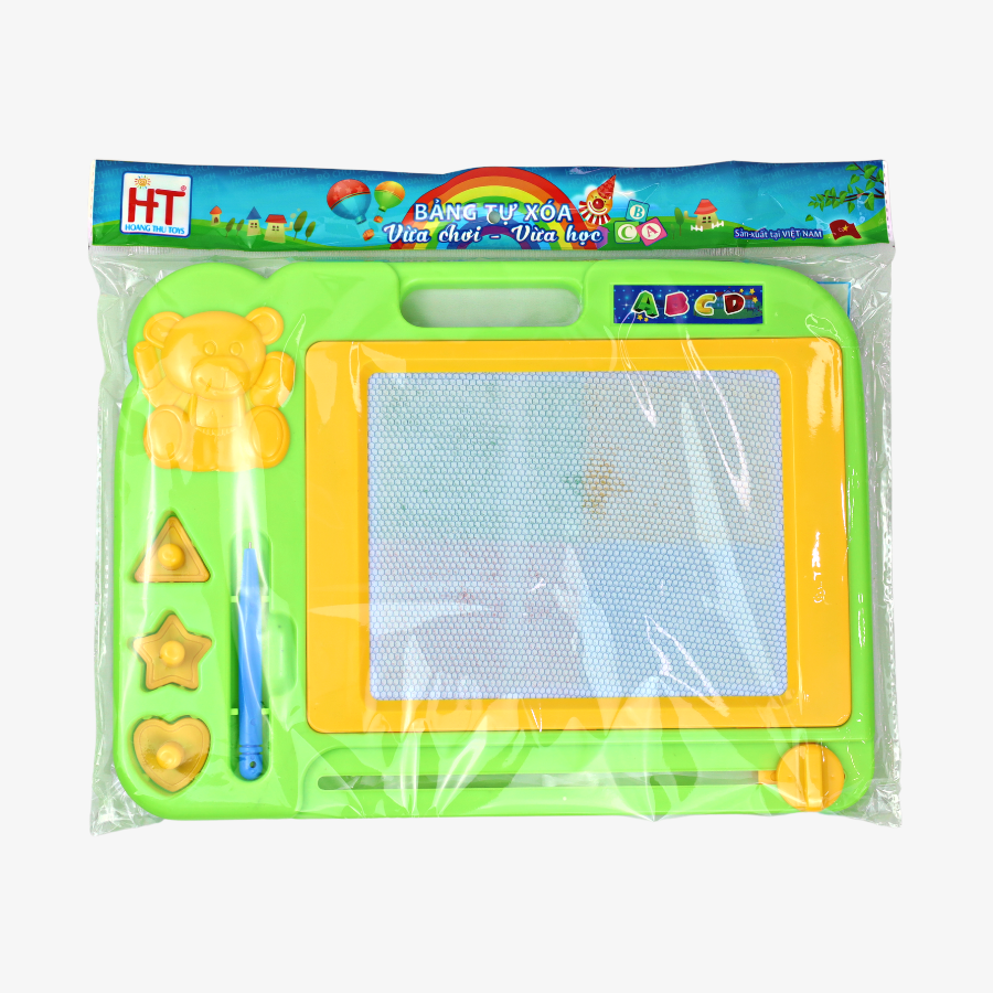  Bảng Tự Xóa Nam Châm 33cm x 24cm Hoàng Thu HT7897 Luyện chữ 