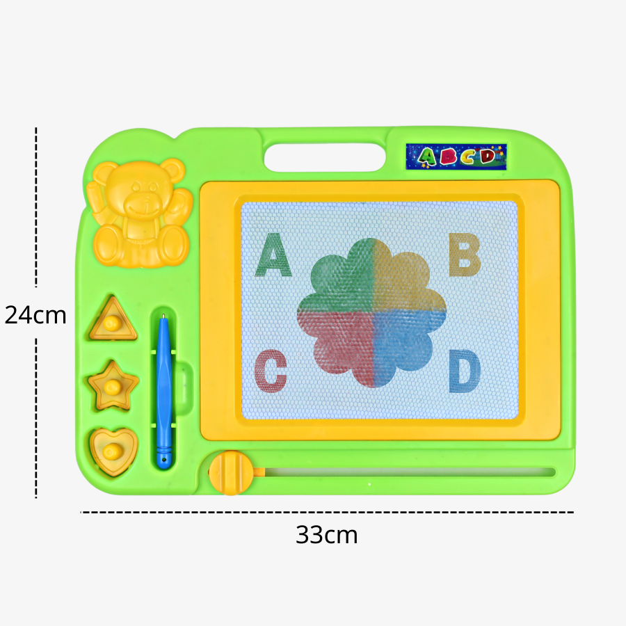  Bảng Tự Xóa Nam Châm 33cm x 24cm Hoàng Thu HT7897 Luyện chữ 