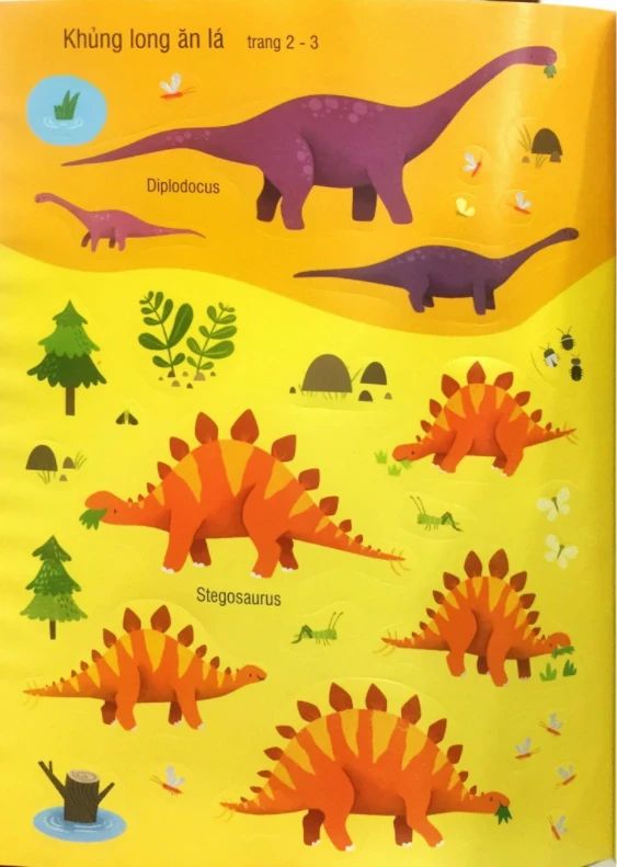  First Sticker Book - Sách Dán Hình Đầu Đời Cho Bé - Khủng Long 