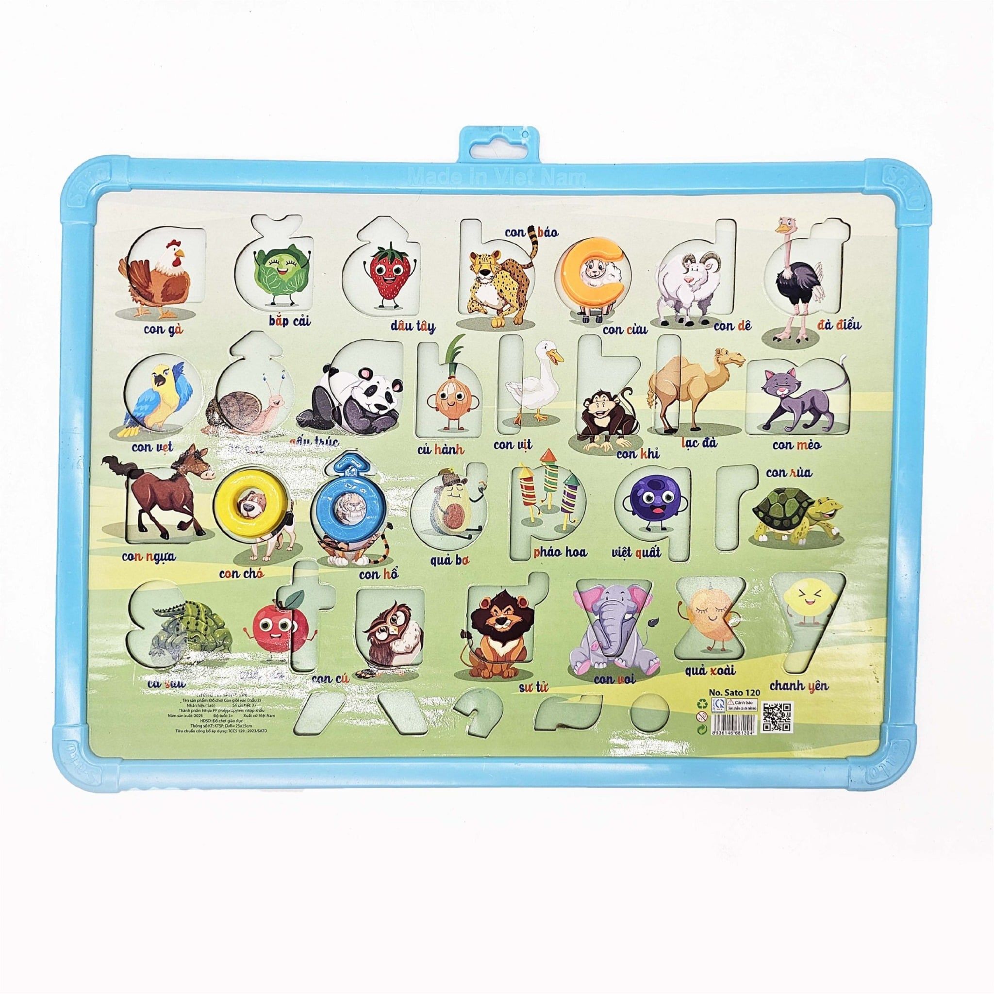  Đồ Chơi Giáo Dục SATO - Bảng Vẽ & Chữ Cái 