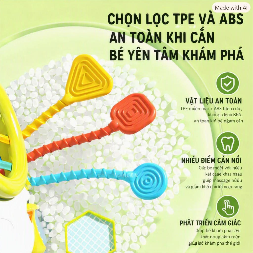 Đồ chơi Ốc sên rút dây thả hình khối 3 trong 1 