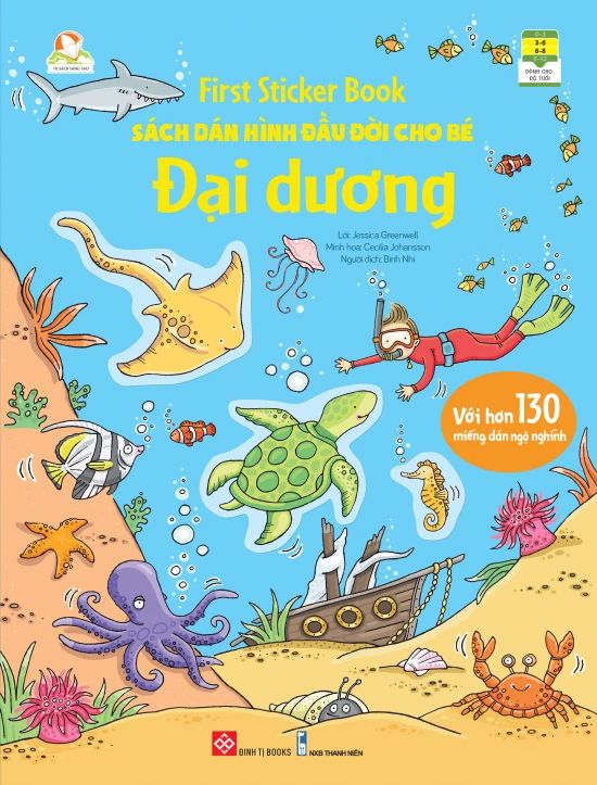  First Sticker Book - Sách dán hình đầu đời cho bé - Đại dương 