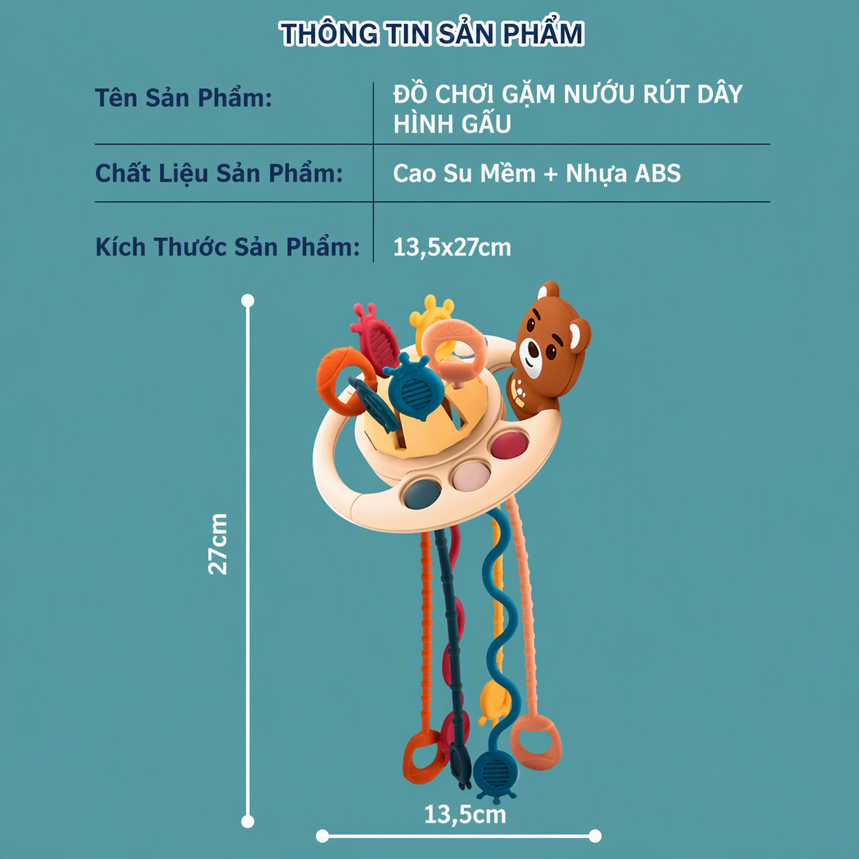  Đồ chơi rút dây thông minh cho bé từ 6 tháng FINGER TOYS 