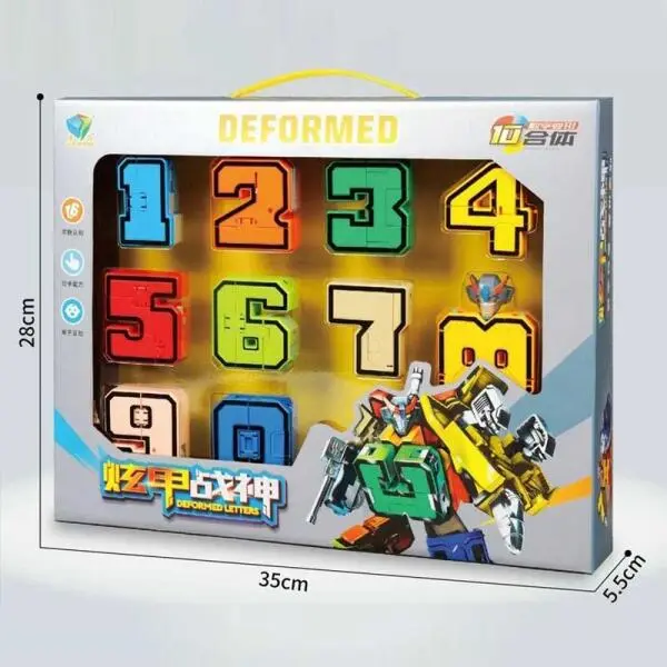  Hộp đồ chơi Robot biến hình số 0-9 