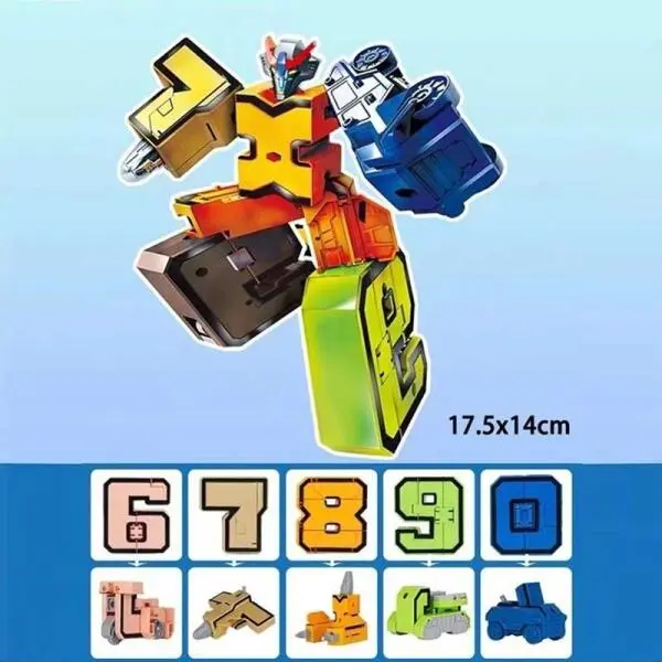  Hộp đồ chơi Robot biến hình số 0-9 