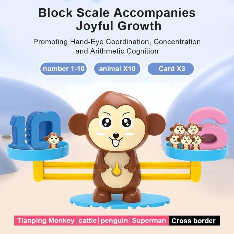  Đồ Chơi Toán Cân Bằng, bé học toán trực quan, vừa học vừa chơi 