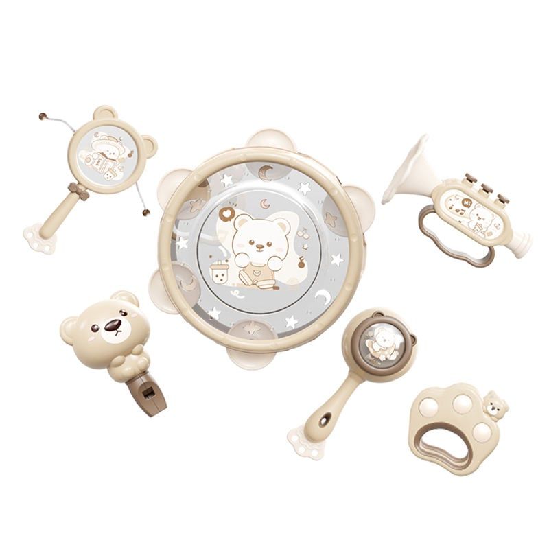  Hộp 6 Món Đồ Chơi Âm thanh, Phát Triển Giác Quan Cho Bé Từ 6 Tháng 