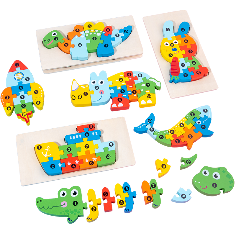  Ghép Hình Động Vật Theo Số - Phát Triển Tư Duy Logic Cho Bé 