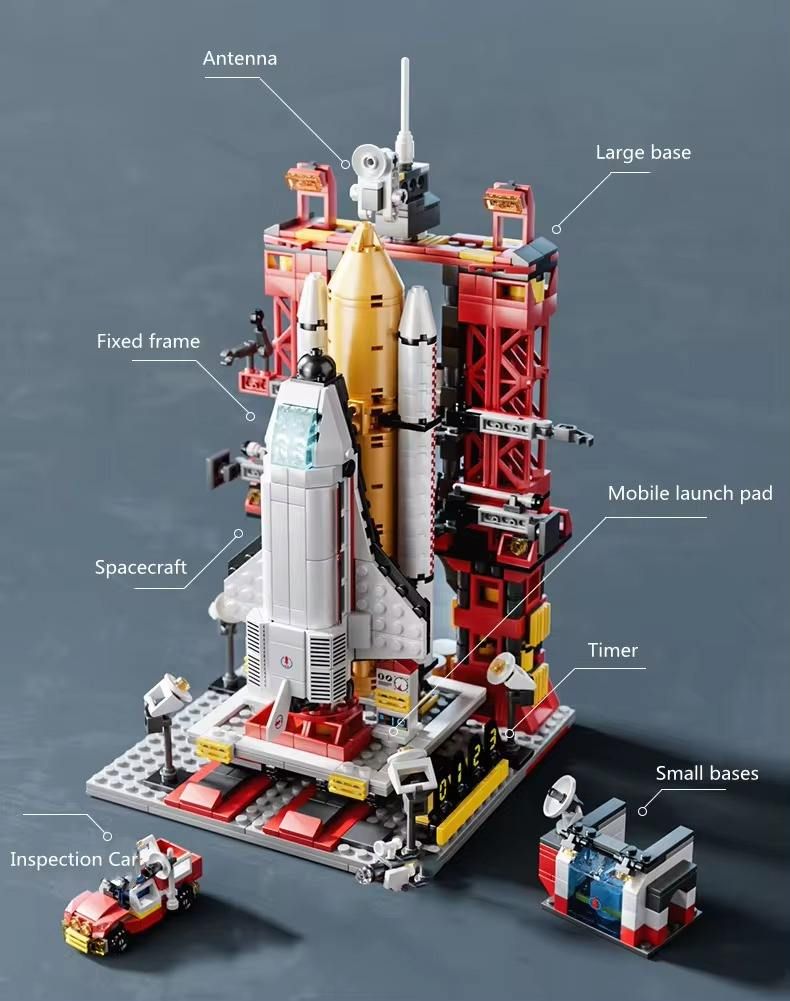  Hộp LEGO Lắp Ráp Tàu Không Gian & Phi Hành Gia – 512 Mảnh 44cm 