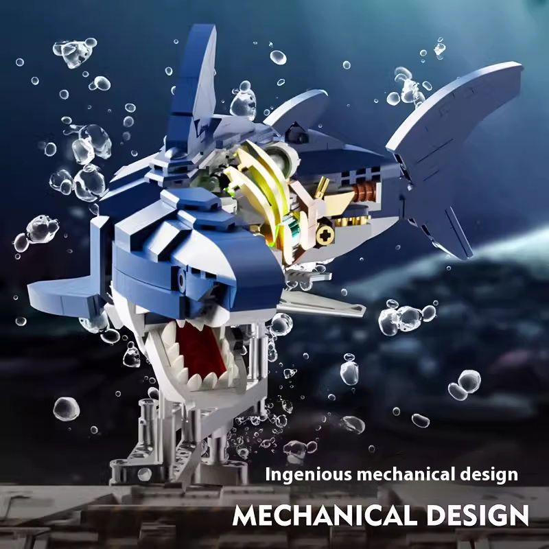  Lắp ráp robot cá mập từ 687 mảnh MJI 1 cho trẻ 10+ 