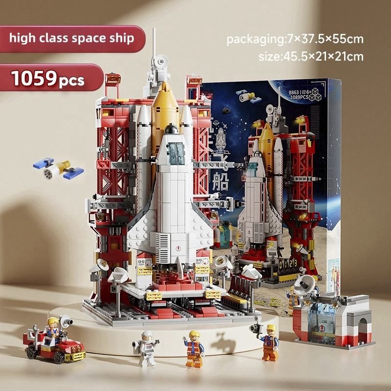  Hộp LEGO Lắp Ráp Tàu Không Gian & Phi Hành Gia – 512 Mảnh 44cm 