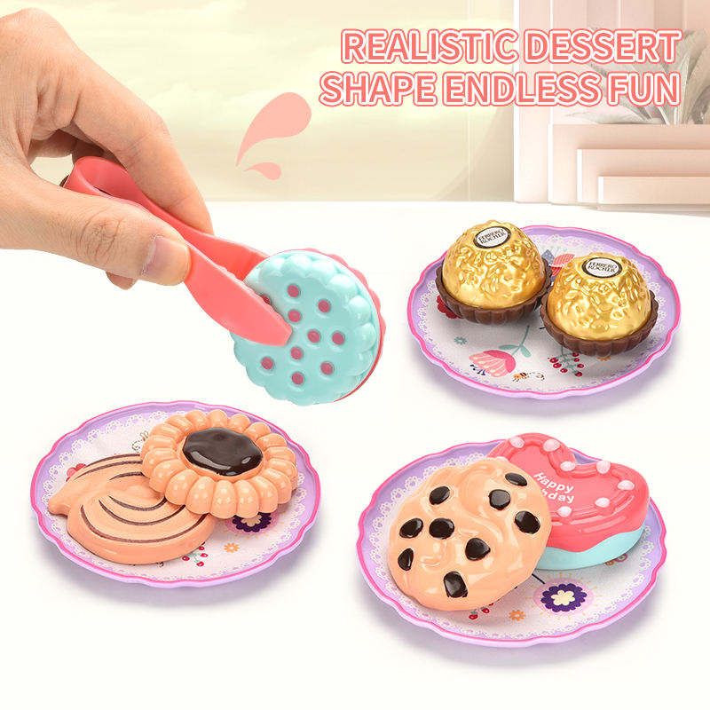  Hộp Quà Set Tiệc Trà Hoa Hồng cho bé gái, chất liệu thiếc cao cấp 