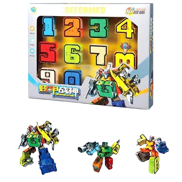  Hộp đồ chơi Robot biến hình số 0-9 