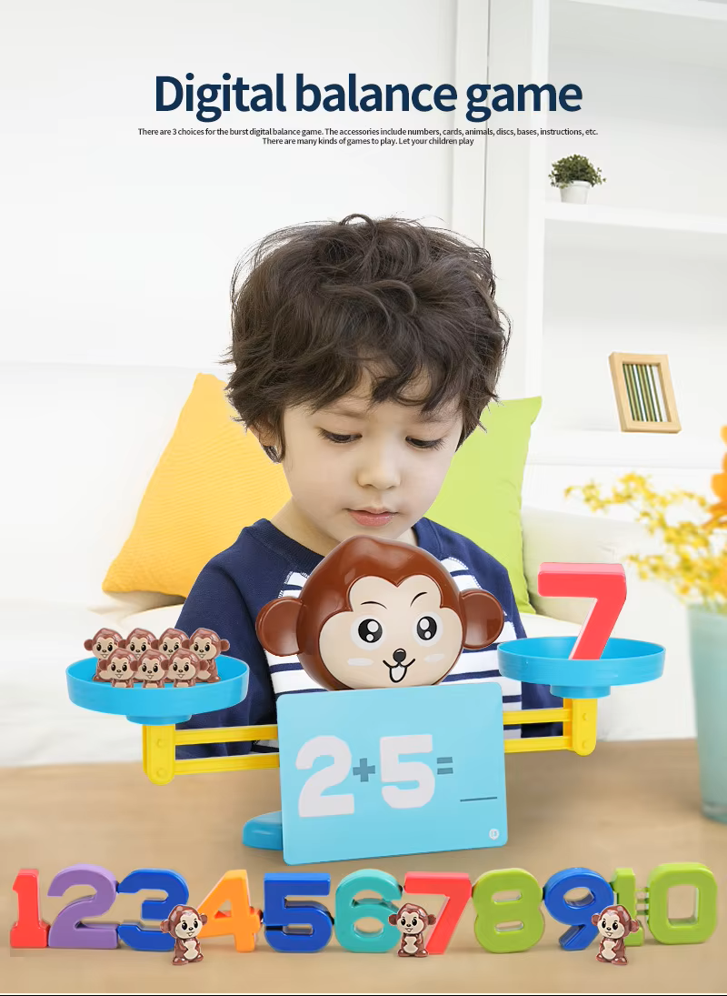  Đồ Chơi Toán Cân Bằng, bé học toán trực quan, vừa học vừa chơi 