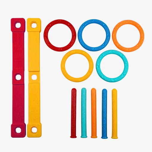  Trò Chơi Ném Vòng Nhựa An Toàn Đồ Chơi Trẻ Em Vận Động Thể Chất HT7206 Ring Toss Game 