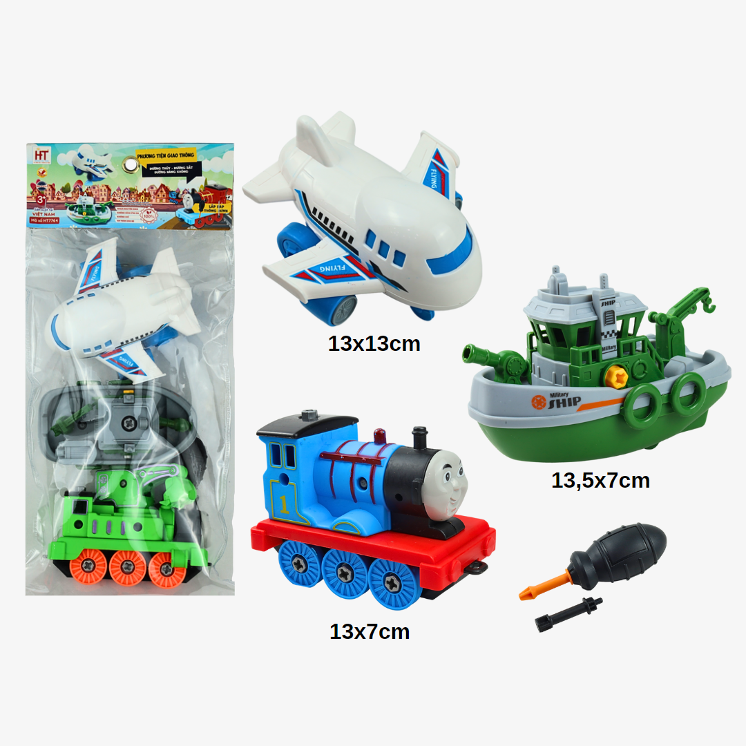  Túi lắp ráp 4 phương tiện giao thông đường thủy - đường sắt - hàng không HT Việt Nam 