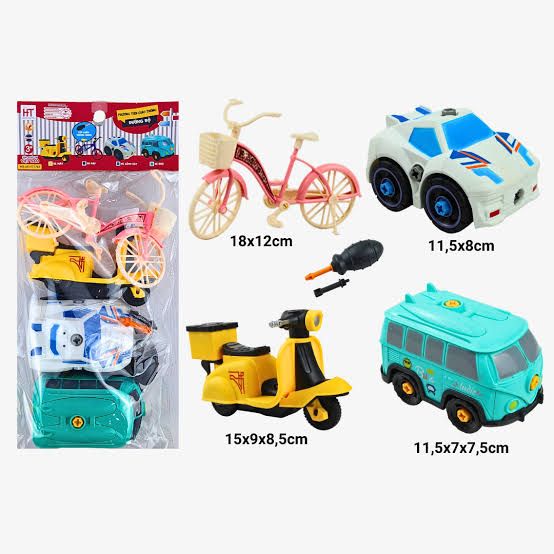  Túi lắp ráp 4 phương tiện giao thông đường bộ Hoàng Thu Việt Nam 