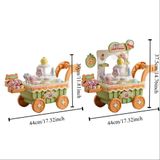  Xe Đẩy Kẹo Kem 37 chi tiết cho bé gái, có đèn, nhạc 