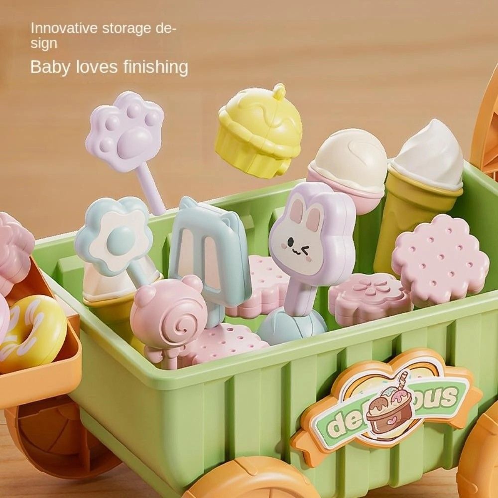  Xe Đẩy Kẹo Kem 37 chi tiết cho bé gái, có đèn, nhạc 