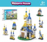  Bộ Lắp Ráp LEGO Lâu Đài Western House 6 trong 1 gồm 129 Mảnh 