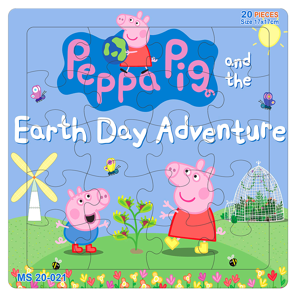  Xếp hình Minh Châu 20 mảnh Heo Peppa Pig (17x17cm) 