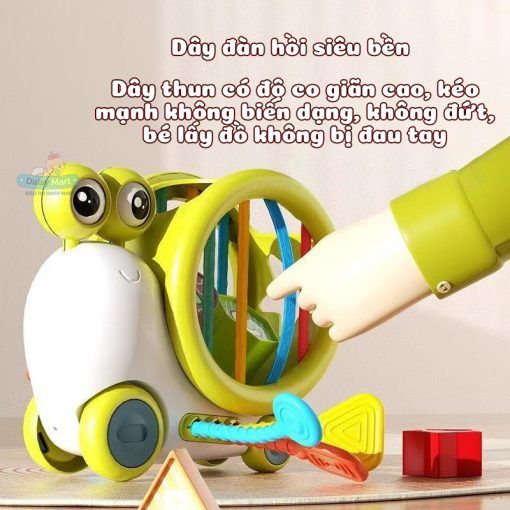  Đồ chơi Ốc sên rút dây thả hình khối 3 trong 1 
