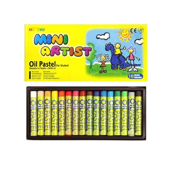  Bút sáp dầu Hàn Quốc Mungyo 16 màu 