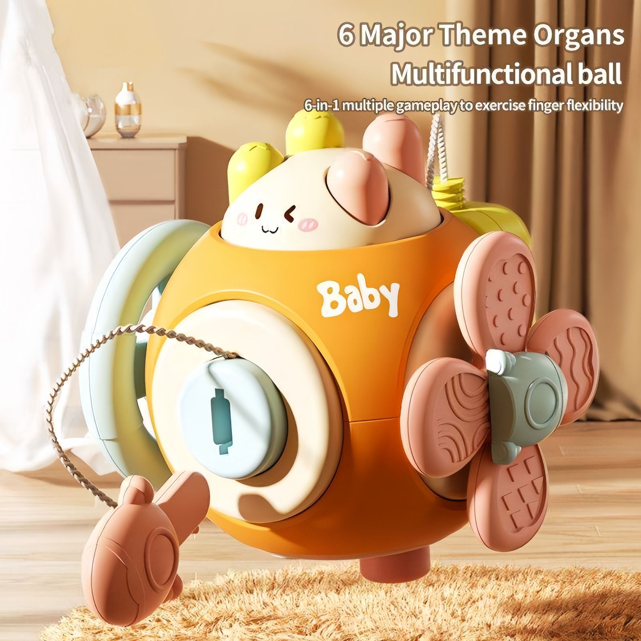  Quả Bóng Kỳ Diệu BUSY BALL 6in1 Cho Bé Từ 6 Tháng 