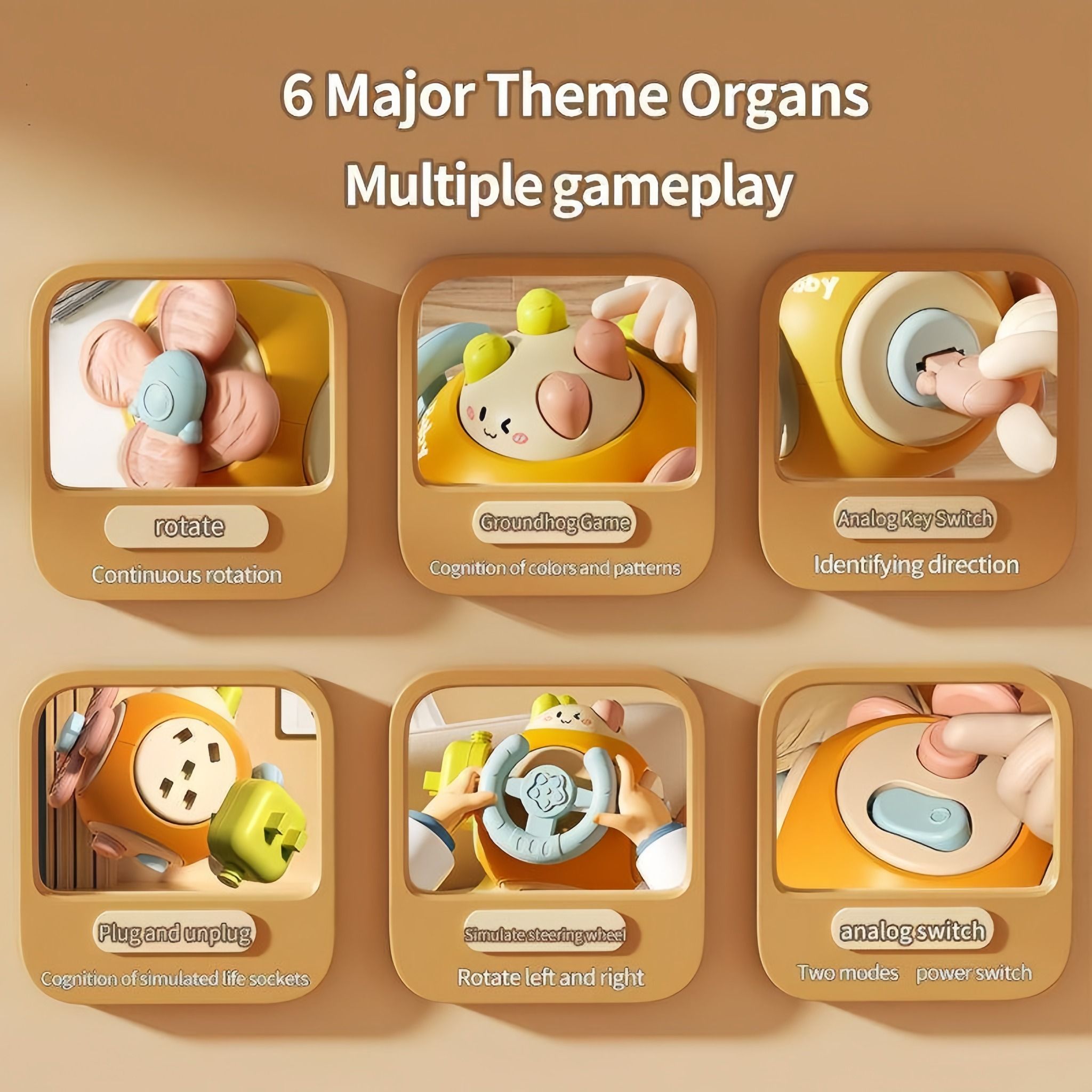  Quả Bóng Kỳ Diệu BUSY BALL 6in1 Cho Bé Từ 6 Tháng 