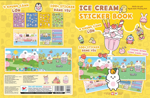  Sách Sticker Khổ Lớn: Ice Cream Sticker Book 
