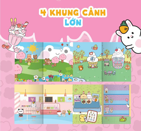  Sách Sticker Khổ Lớn: Boba Sticker Book 