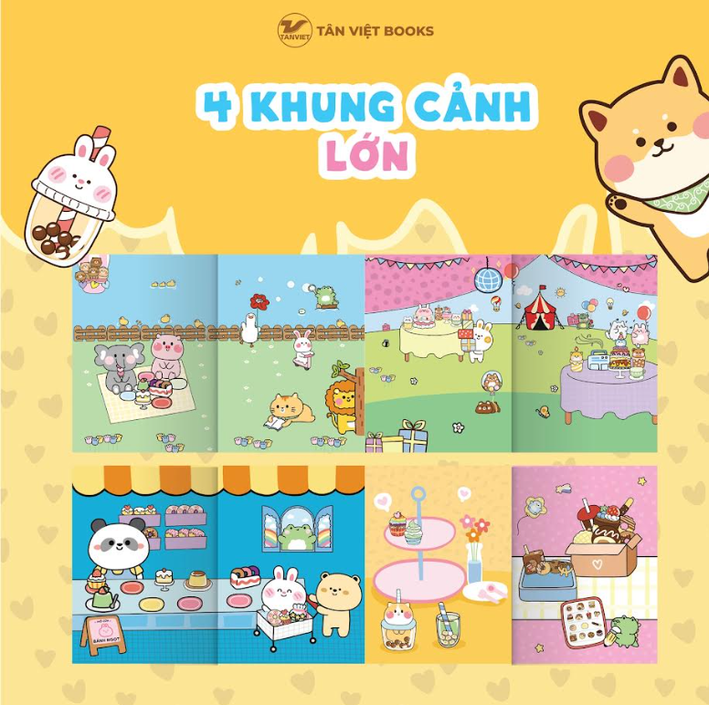  Sách Sticker Khổ Lớn: Boba Sticker Book 