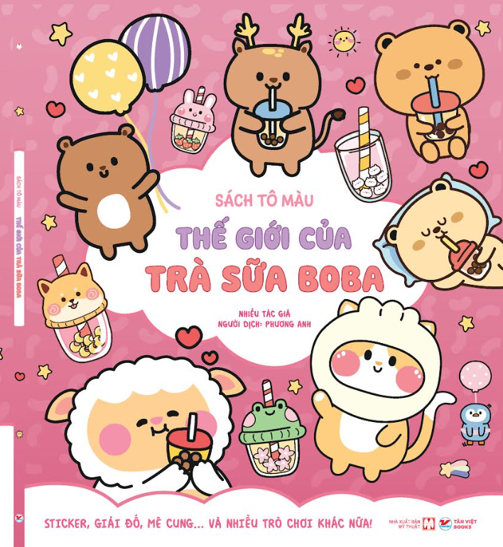  Sách Tô Màu Trà Sữa Boba: Thế Giới Của Trà Sữa Boba - Phát Triển Đa Giác Quan 