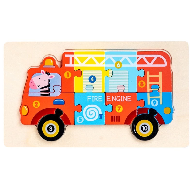  Ghép Hình Phương tiện giao thông Theo Số - Phát Triển Tư Duy Logic Cho Bé 