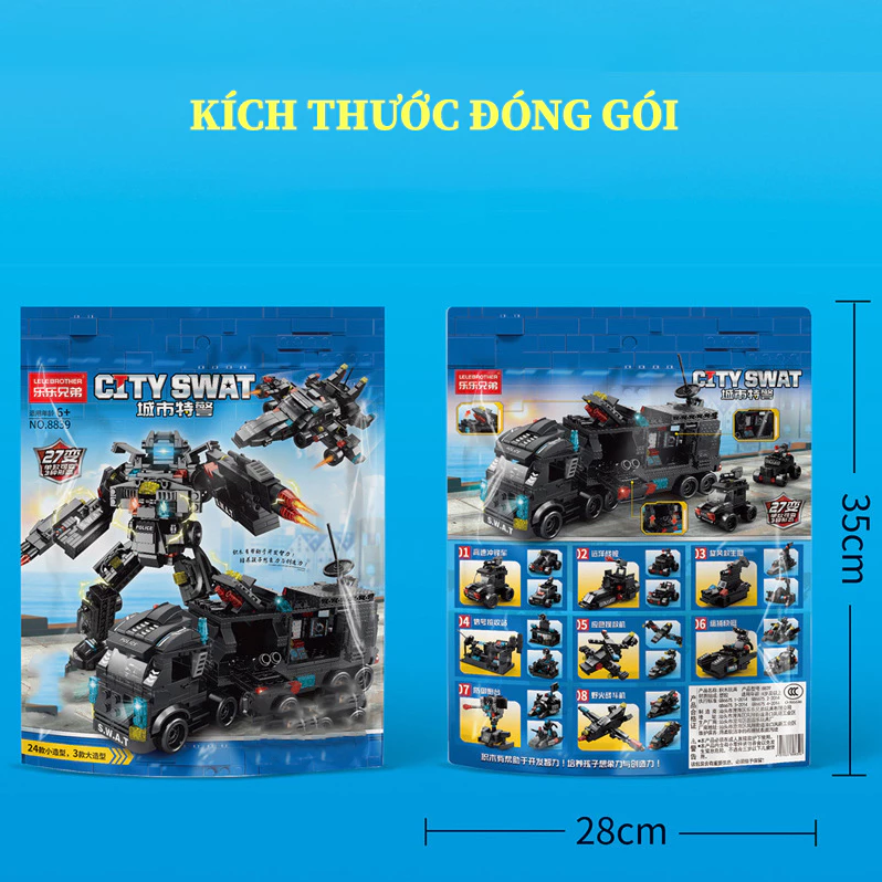 Lego lắp ráp đặc nhiệm   cực đỉnh hơn 445 chi tiết 