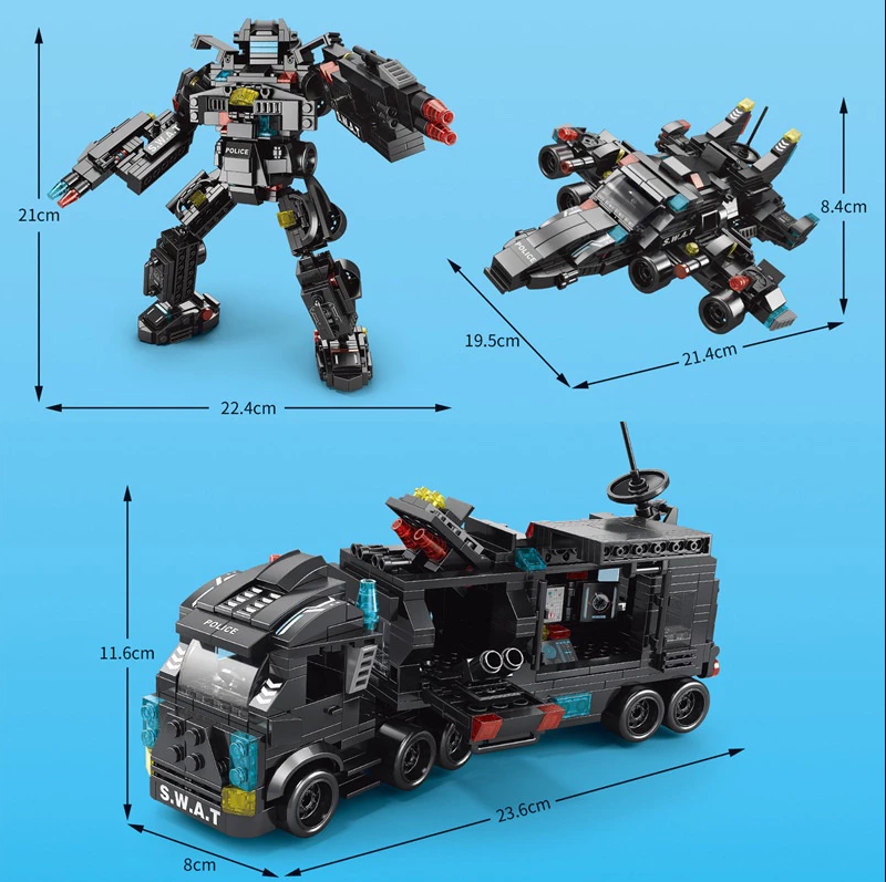  Lego lắp ráp đặc nhiệm   cực đỉnh hơn 445 chi tiết 