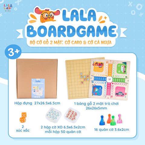  Bộ Cờ Lala Boardgame 2 in 1 
