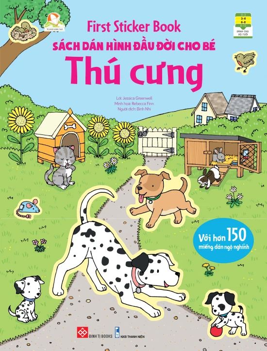  First Sticker Book - Sách Dán Hình Đầu Đời Cho Bé - Thú Cưng 