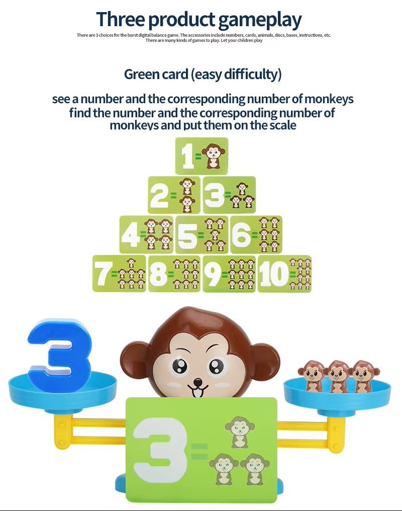  Đồ Chơi Toán Cân Bằng, bé học toán trực quan, vừa học vừa chơi 