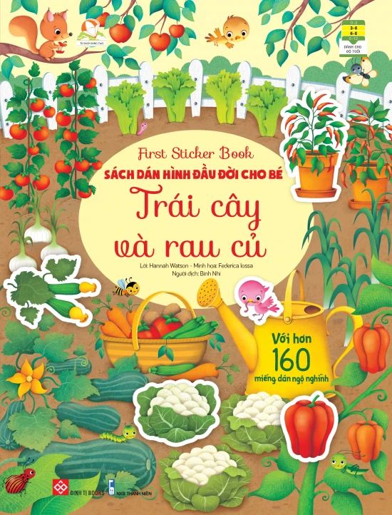  First Sticker Book - Sách Dán Hình Đầu Đời Cho Bé - Trái Cây Và Rau Củ 