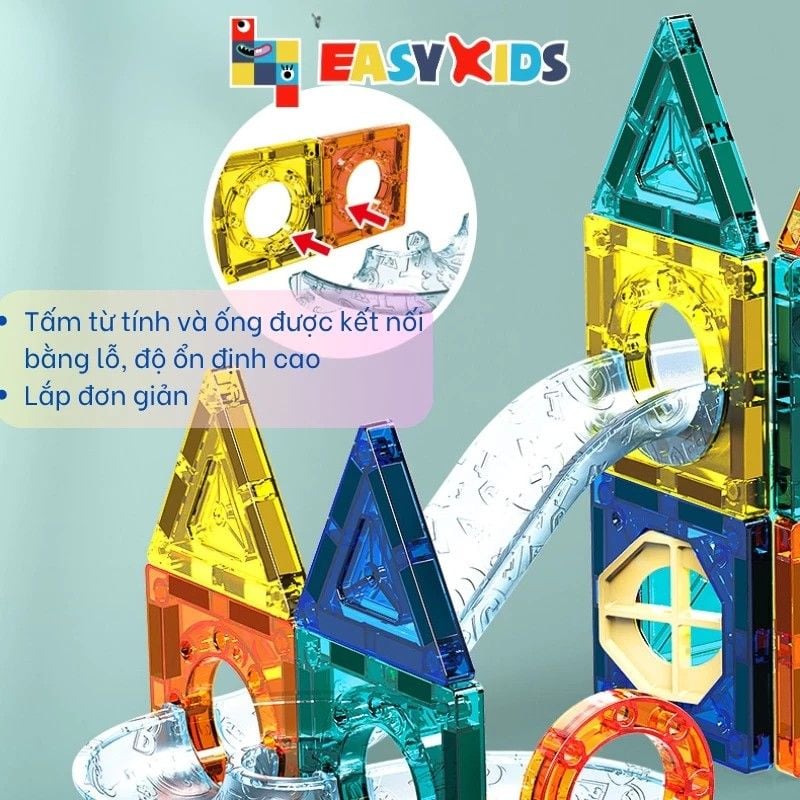  Đồ Chơi Xếp Hình Nam Châm 3D – 73 Mảnh Sáng Tạo 
