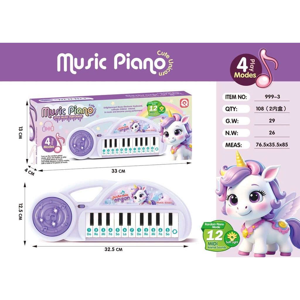 Đàn Piano Mini Unicorn Cho Bé – Tập Làm Nhạc Sĩ Nhí 