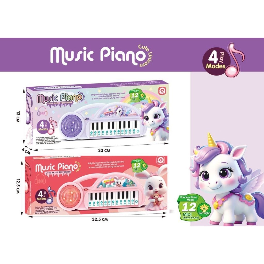  Đàn Piano Mini Unicorn Cho Bé – Tập Làm Nhạc Sĩ Nhí 