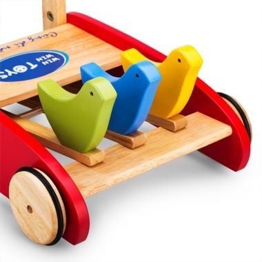  Xe tập đi con gà bằng gỗ cao su cao cấp 44cm Winwintoys 