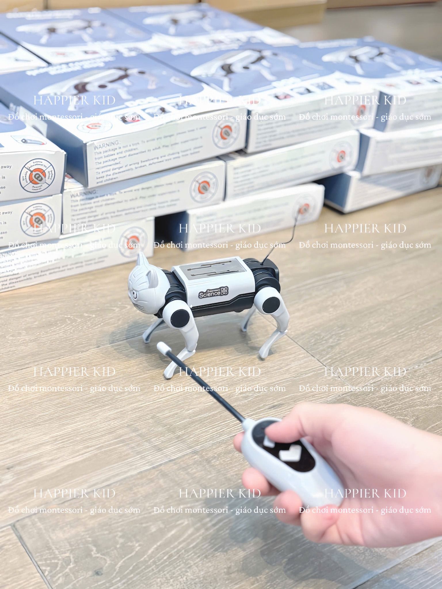  Lắp ráp chó robot thông minh, Đồ chơi giáo dục cho bé 8+ 