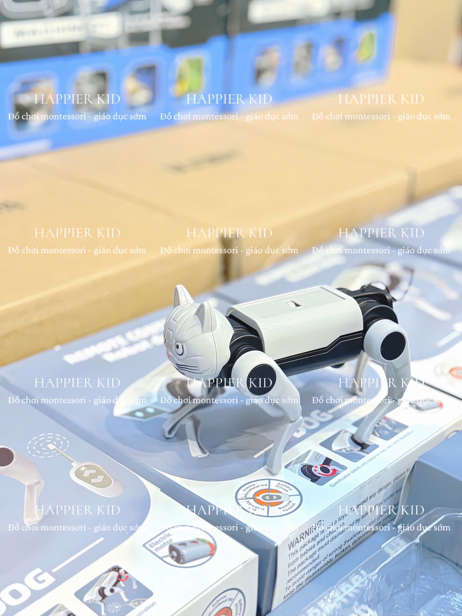  Lắp ráp chó robot thông minh, Đồ chơi giáo dục cho bé 8+ 